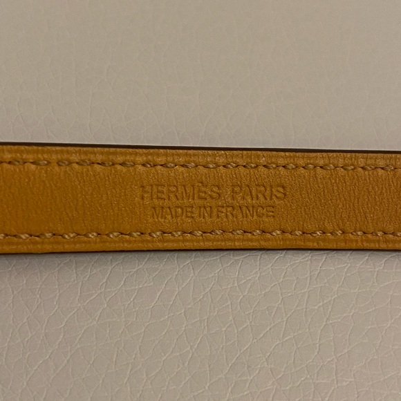 Authentic Hermes Rivale double tour leather bracelet - Picture 3 of 8